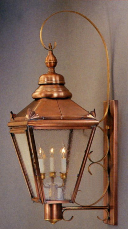 Arabella Outdoor Wall Lantern 821M1H with Top Scroll