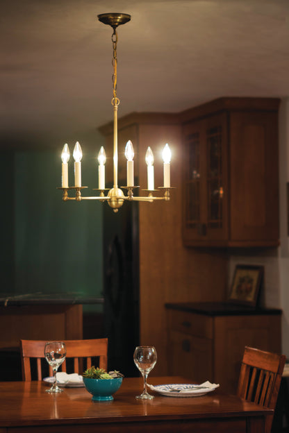 Chandelier Hanging straight Arms 935