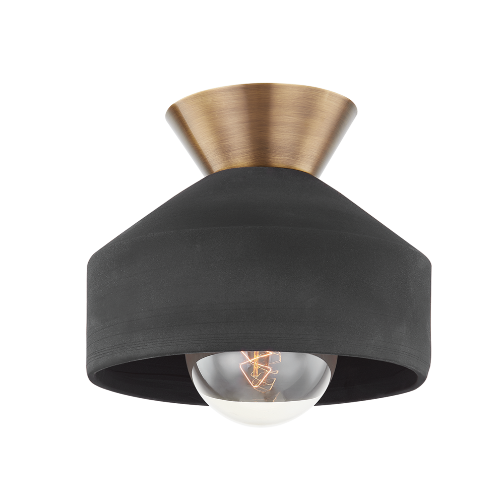 Flush Mounts-Troy-C9811-PBR/CBK