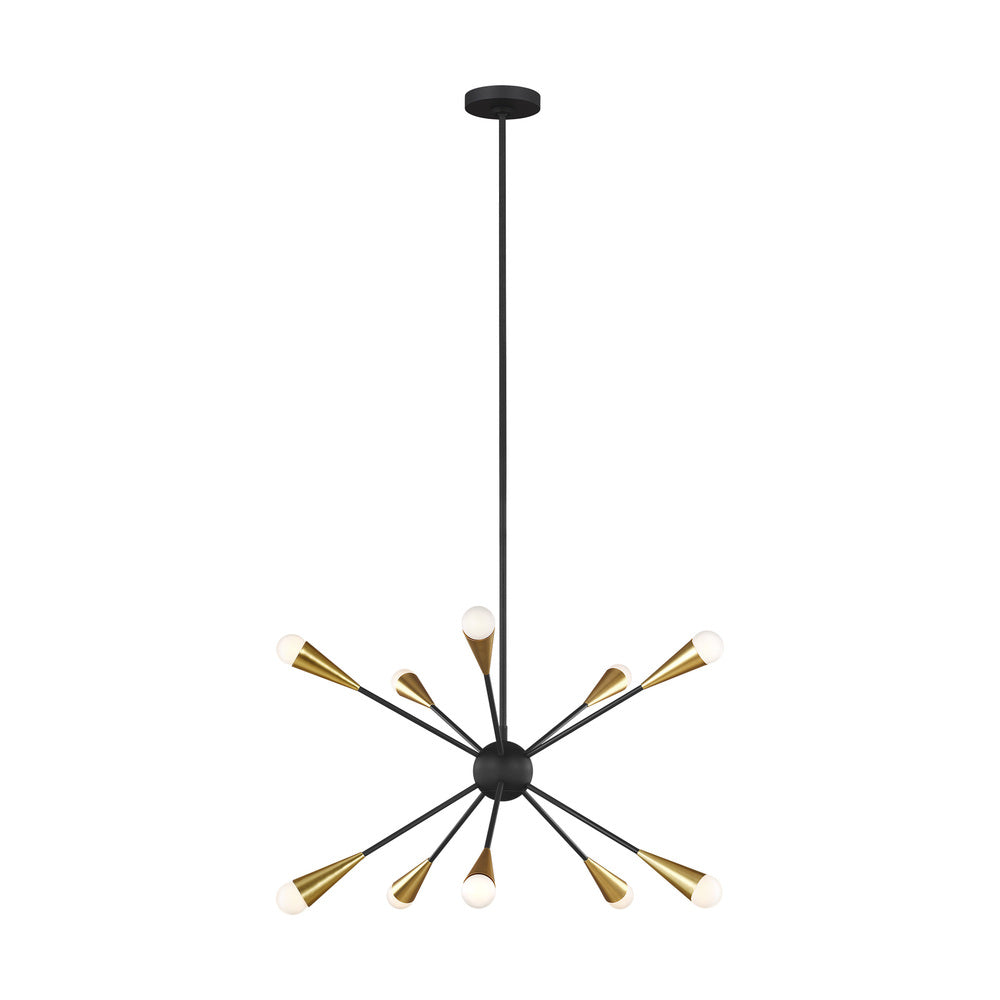 Chandeliers-Visual Comfort & Co. Studio Collection-EC10310MBK