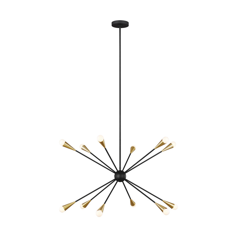 Chandeliers-Visual Comfort & Co. Studio Collection-EC10312MBK