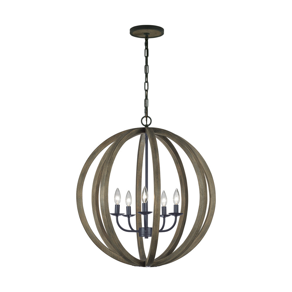 Chandeliers-Visual Comfort & Co. Studio Collection-F2936/5WOW/AF