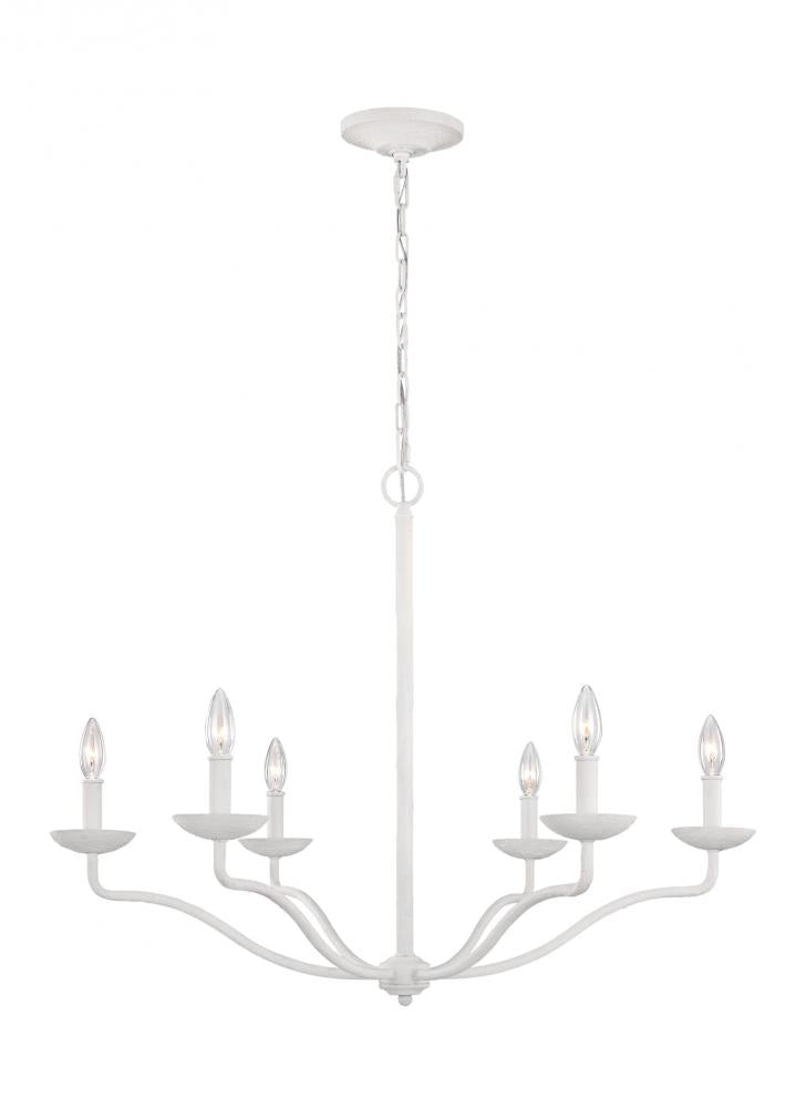 Chandeliers-Visual Comfort & Co. Studio Collection-F3130/6PSW