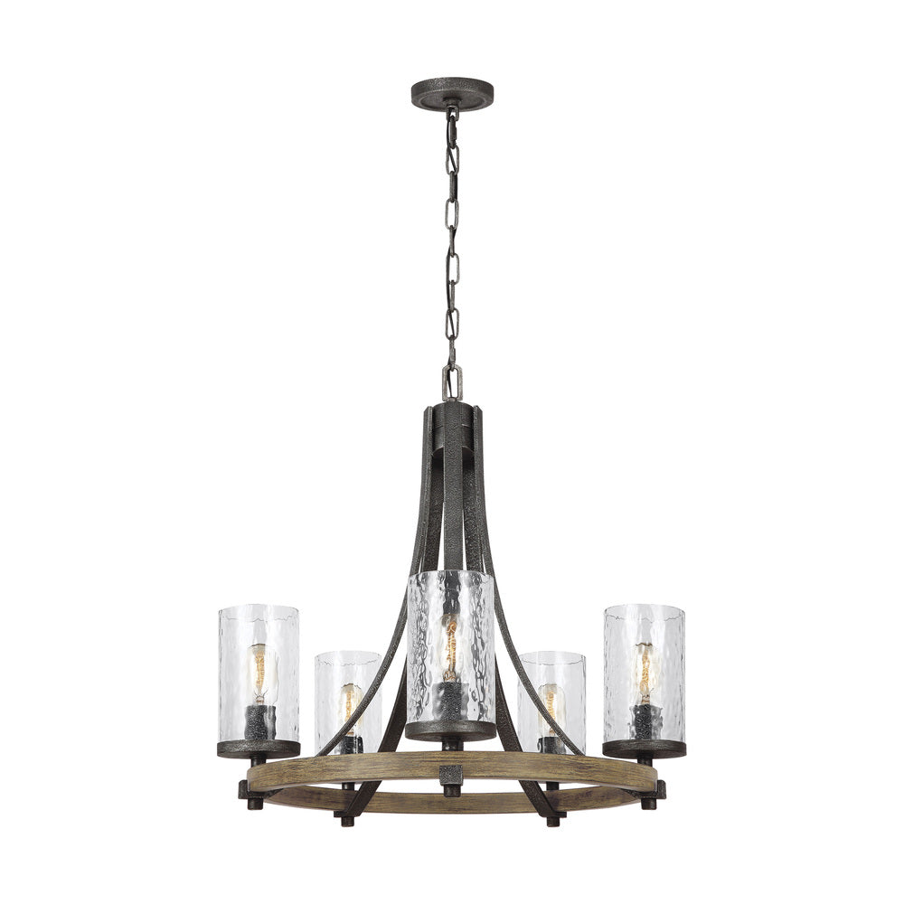 Chandeliers-Visual Comfort & Co. Studio Collection-F3133/5DWK/SGM