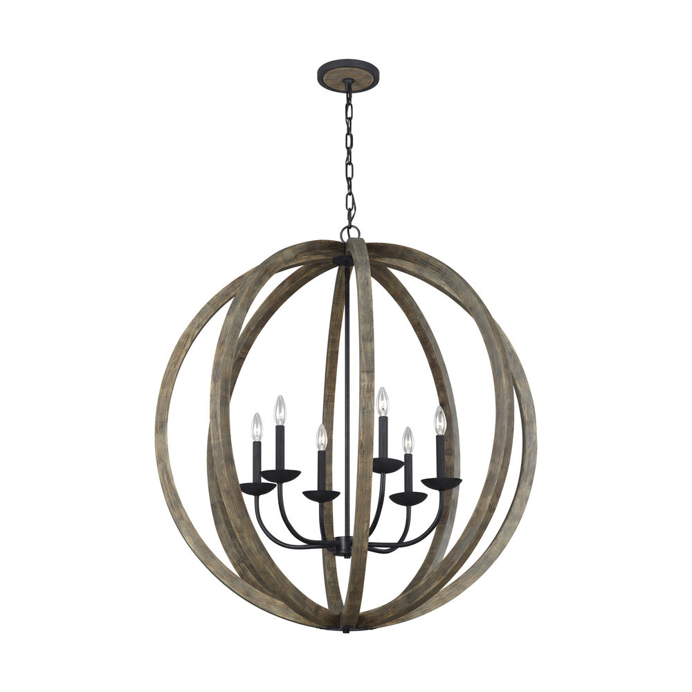 Chandeliers-Visual Comfort & Co. Studio Collection-F3186/6WOW/AF