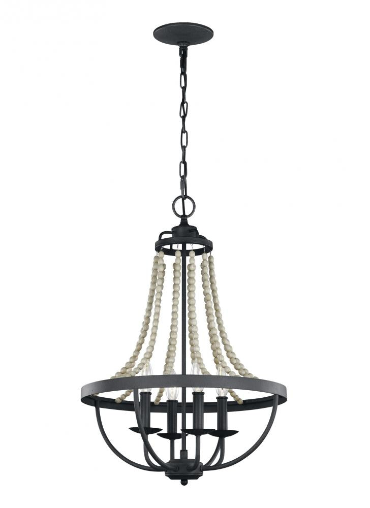 Chandeliers-Visual Comfort & Co. Studio Collection-F3187/4DWZ/DWG