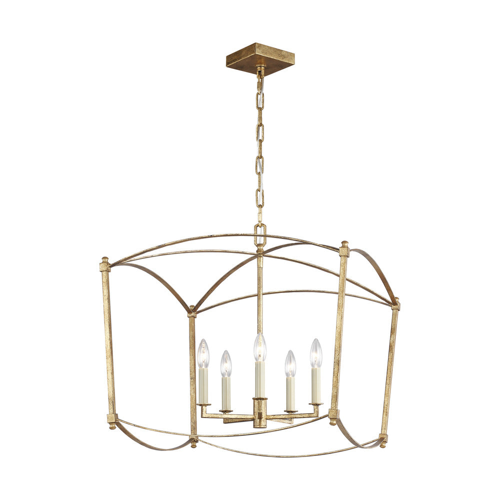 Foyer/Hall Lanterns-Visual Comfort & Co. Studio Collection-F3325/5ADB