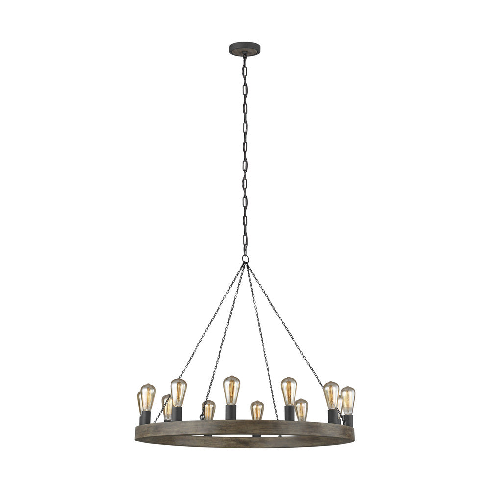 Chandeliers-Visual Comfort & Co. Studio Collection-F3932/12WOW/AF