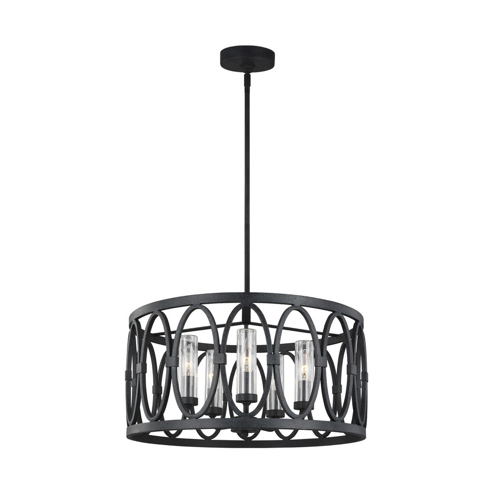 Chandeliers-Visual Comfort & Co. Studio Collection-OLF3222/5DWZ