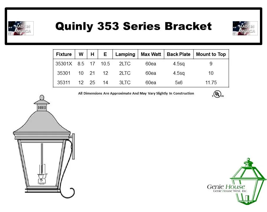 Quinly Outdoor Wall Lantern 35301