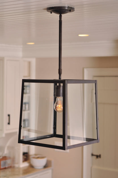 Transitional Square Trapezoid Hanging Indoor Lantern ST1213