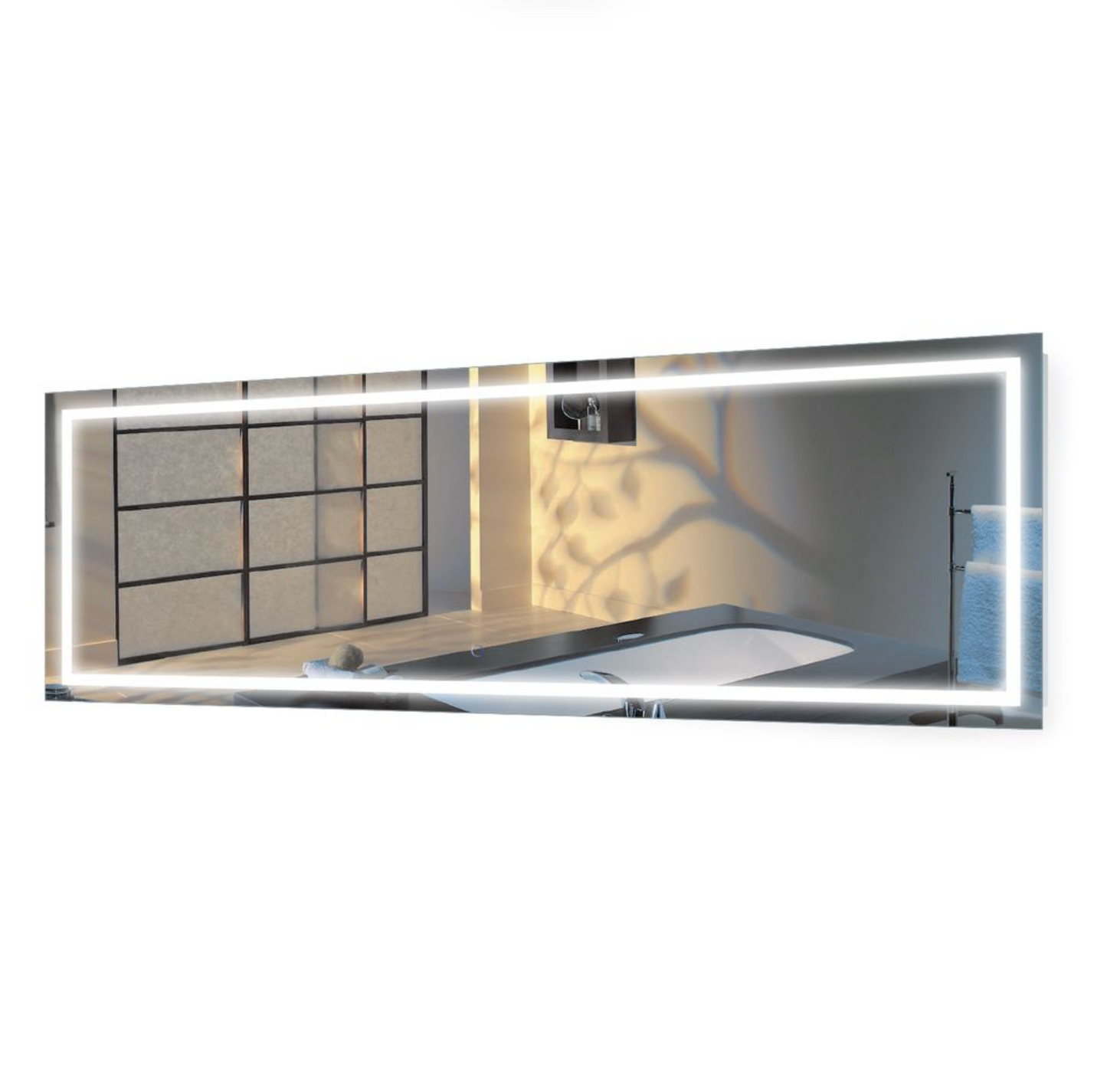 ICON 84 X 30 LED Rectangular Mirror with Defogger