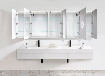 SVANGE 102 X 36 LED Lighted Mirror Medicine Cabinet, Defogger included