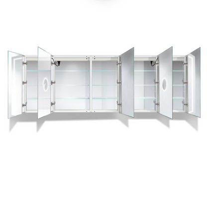 SVANGE 102 X 36 LED Lighted Mirror Medicine Cabinet, Defogger included