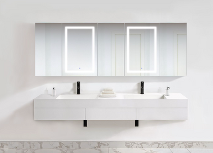 SVANGE 102 X 36 LED Lighted Mirror Medicine Cabinet, Defogger included