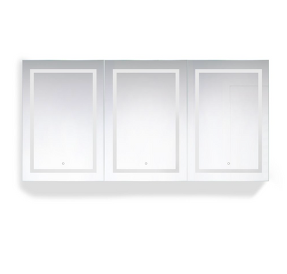 SVANGE 72 X 36 LED Lighted Mirror Medicine Cabinet, Defogger included, 3 Door Options