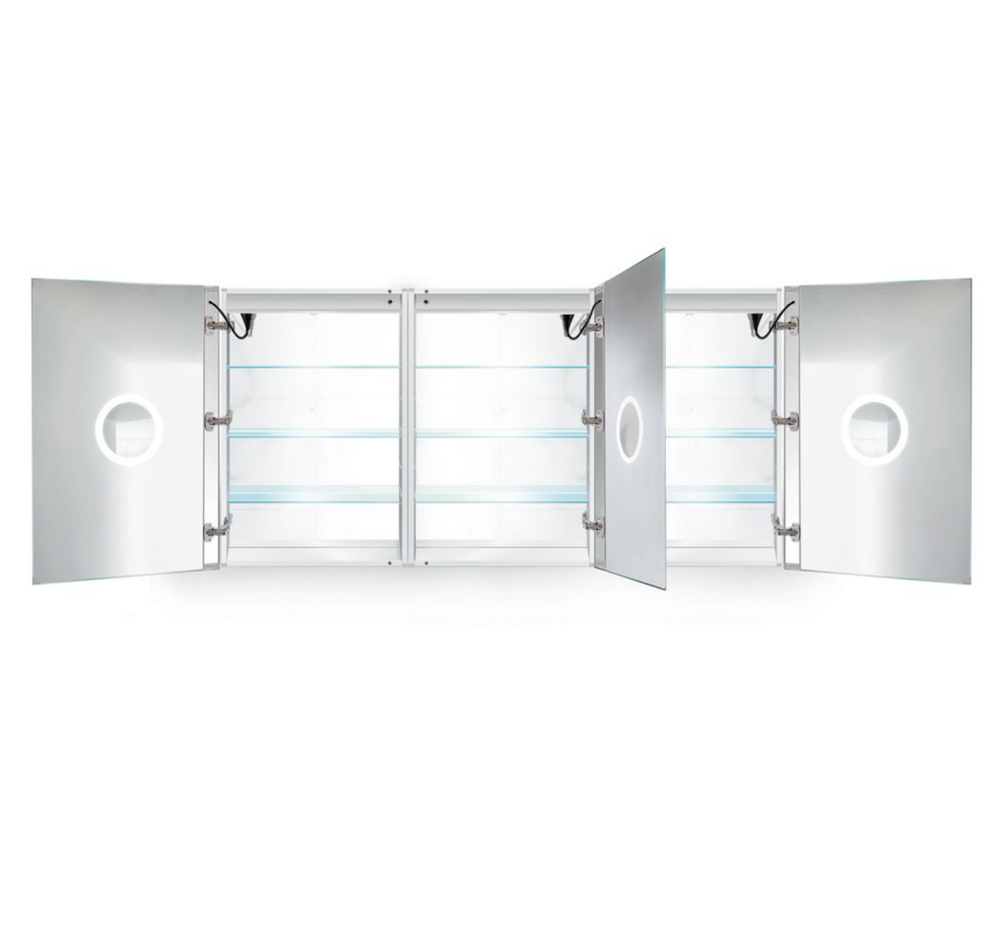 SVANGE 72 X 36 LED Lighted Mirror Medicine Cabinet, Defogger included, 3 Door Options