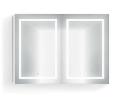 SVANGE 48 X 36 LED Lighted Mirror Medicine Cabinet, Defogger included, 2 & 3 Door Options