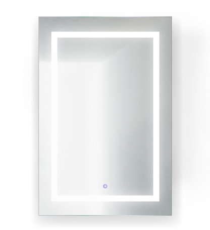 SVANGE 24 X 36 LED Lighted Mirror Medicine Cabinet with Choice of Door on Left or Right, Defogger included