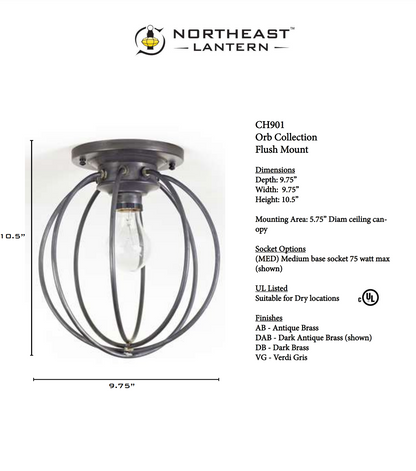 Small Flush Circle Chandelier CH901