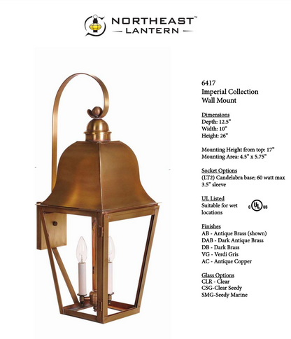 Imperial Outdoor Wall Lantern 6417