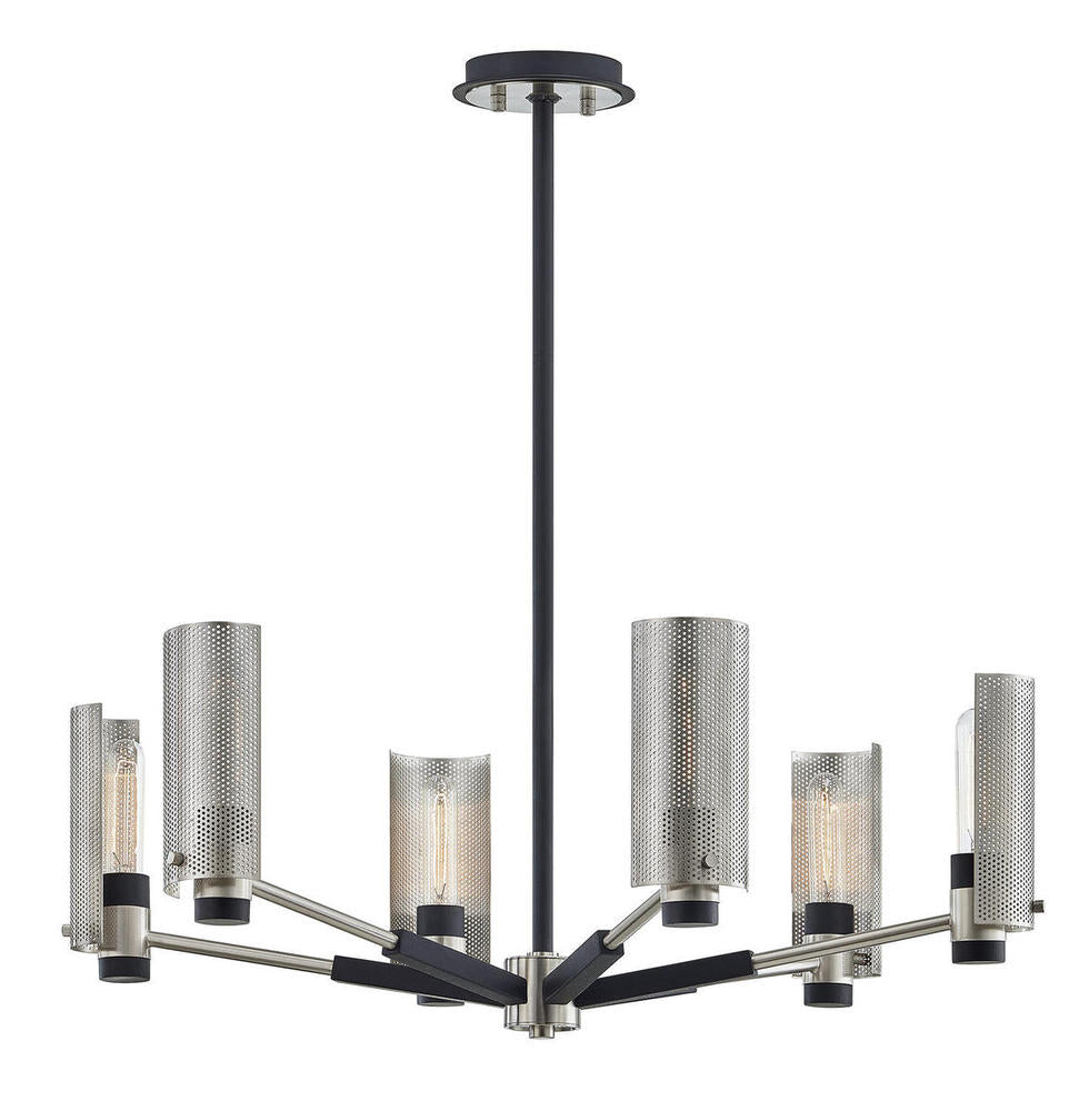 Chandeliers-Troy-F7116-SFB/SN