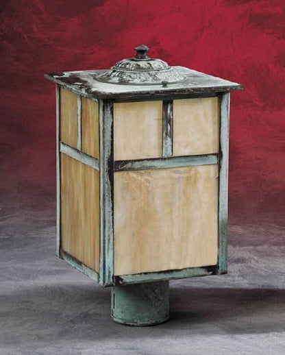 1460 Arts and Crafts Style Outdoor Post/Pier Lantern